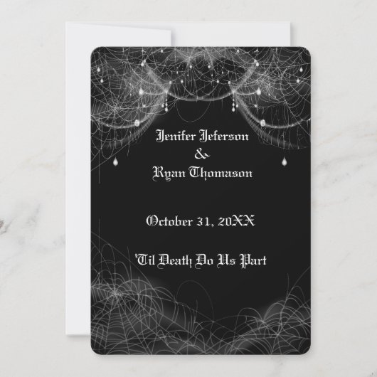 halloween wedding Invitation 招待状 (正面)