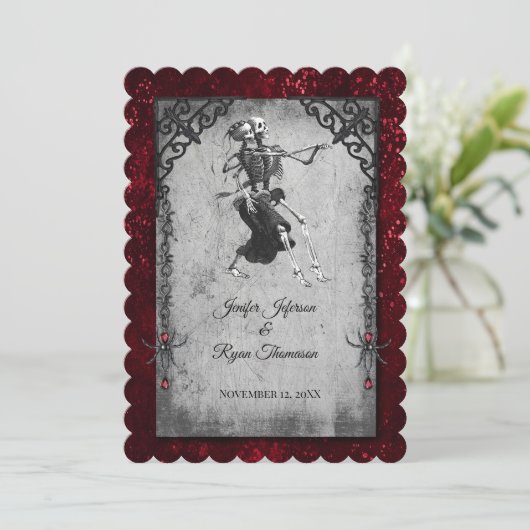 halloween wedding Invitation 招待状 (スタンド正面)