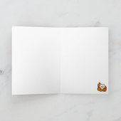 Halloween Wenskaart – Pomeranian met Heksenhoed カード (内部)