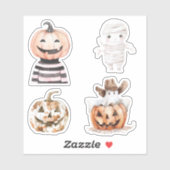 Halloween Western Cowboy Pumpkin Mummy シール (シート)