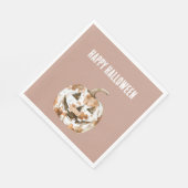 Halloween Western Cowgirl Cowboy Orange Pumpkin スタンダードランチョンナプキン (角)