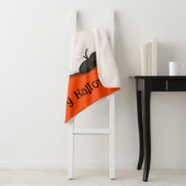 Halloween Whimsical Cute Ghost Dog Orange シェルパブランケット (インサイチュ)