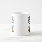 Halloween Will Never Die – Spooky Horror design コーヒーマグカップ (中央)