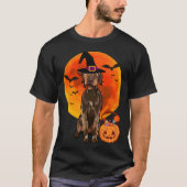 Halloween Wirehaired Pointing Griffon Jack O Lante Tシャツ (正面)