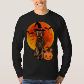 Halloween Wirehaired Pointing Griffon Jack O Lante Tシャツ (正面)