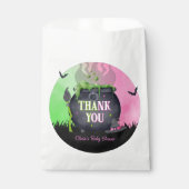 Halloween Witch Baby Shower Pink Favor Bags フェイバーバッグ (正面)