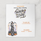 Halloween Witch Baby Shower - Triplets Are Brewing プレイスカード (外部開封)