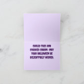 Halloween Witch Boots Personalized Greeting Card カード (内部)