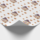 Halloween Witch Cat Pumpkin Pattern ラッピングペーパー (角)