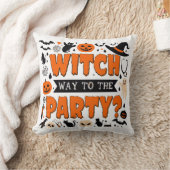 Halloween Witch Decor Throw Cushion クッション (ブランケット)
