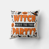 Halloween Witch Decor Throw Cushion クッション (裏面)