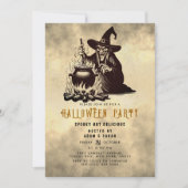 Halloween Witch Dinner 招待状 (正面)