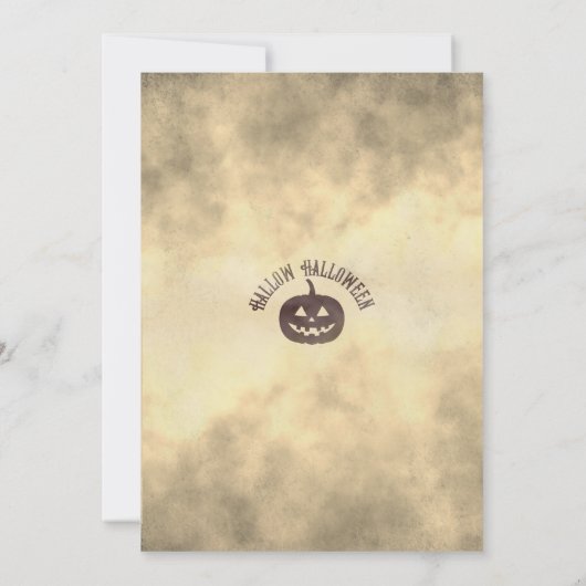 Halloween Witch Dinner 招待状 (裏面)