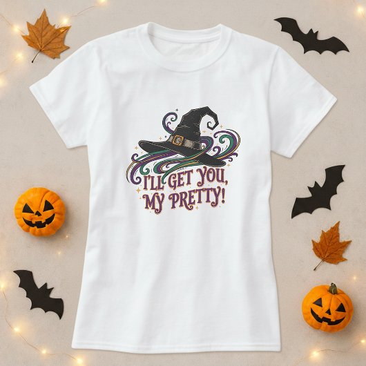 Halloween Witch Hat Magic I’ll Get You My Pretty Tシャツ