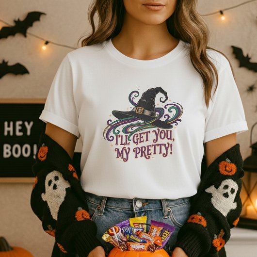 Halloween Witch Hat Magic I’ll Get You My Pretty Tシャツ