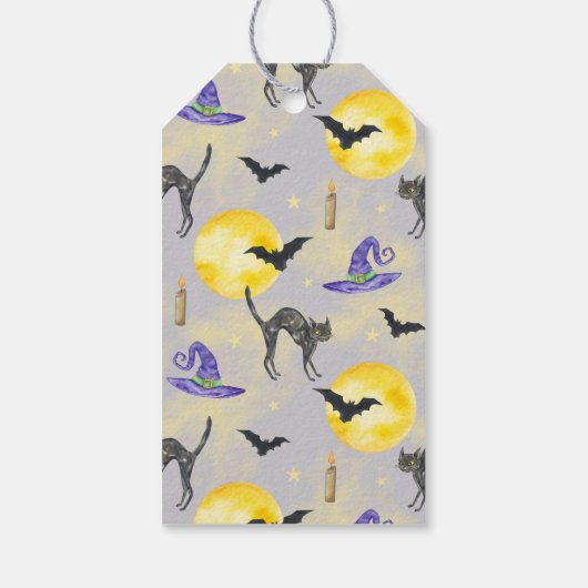 Halloween Witch Legs and Hat ギフトタグ (裏面)