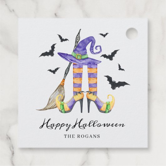 Halloween Witch Legs and Hat フェイバータグ (裏面)