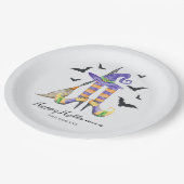 Halloween Witch Legs and Hat ペーパープレート (アングル)