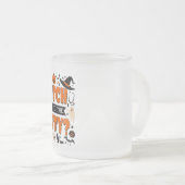 Halloween Witch Mug for Party Lovers & Coffee Fans フロストグラスマグカップ (正面右)