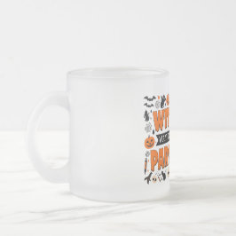 Halloween Witch Mug for Party Lovers & Coffee Fans フロストグラスマグカップ