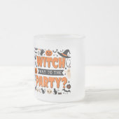 Halloween Witch Mug for Party Lovers & Coffee Fans フロストグラスマグカップ (中央)