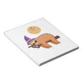 Halloween Witch Sloth Oversized T-Shirt ノートパッド (アングル)