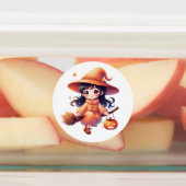 “Halloween Witch Stickers – Cute Pumpkin Witch wit ラベル (貼付)