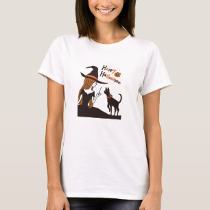 halloween (witch) tシャツ