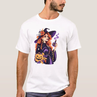 Halloween witch tシャツ