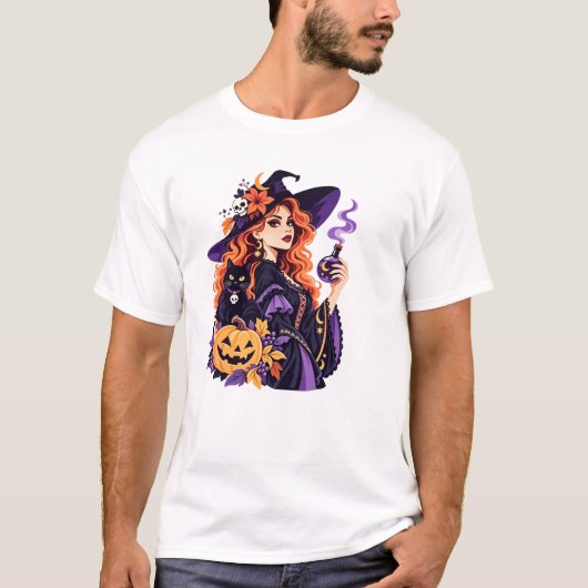 Halloween witch tシャツ (正面)
