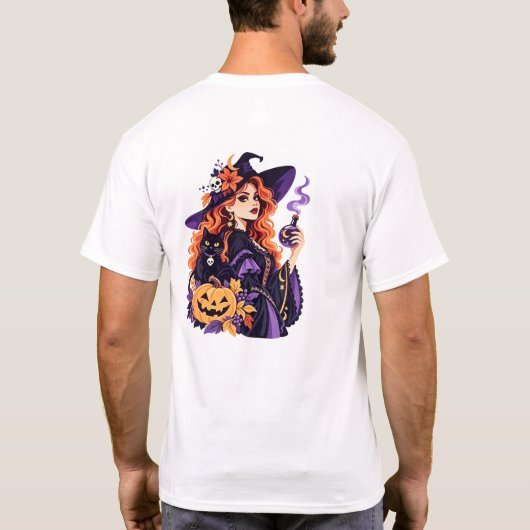 Halloween witch tシャツ (裏面)