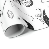 Halloween Witch Tarot Card Crystal Moon ラッピングペーパー (ロールコーナー)