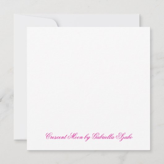 Halloween witch with black kitten greeting card  カード (裏面)