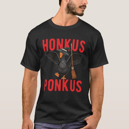 Halloween Witches Duck Cute Honkus Ponkus Tシャツ (正面)