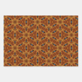 Halloween Witches, Fall Pumpkins, Autumn Geometric ラッピングペーパーシート (正面3)