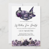 Halloween Witches Tea Party 招待状 (正面)