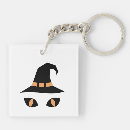 Halloween witchy cat キーホルダー (裏面)