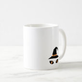 Halloween witchy cat コーヒーマグカップ (正面右)