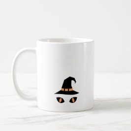 Halloween witchy cat コーヒーマグカップ