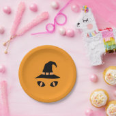 Halloween witchy cat ペーパープレート (パーティー)