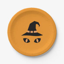 Halloween witchy cat ペーパープレート