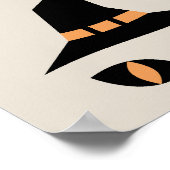 Halloween witchy cat ポスター (角)