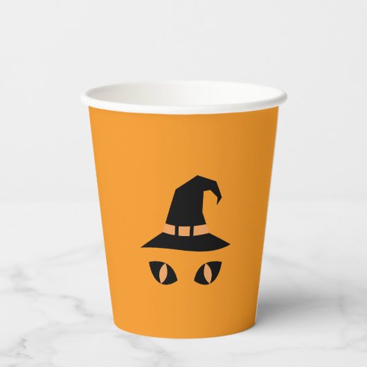Halloween witchy cat 紙コップ (裏面)