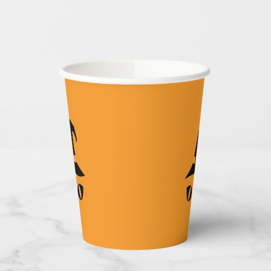 Halloween witchy cat 紙コップ (左)