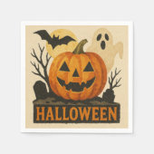 Halloween with a sensual collage technique スタンダードカクテルナプキン (正面)