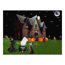 Halloween With Friends Poster 24"x18" フォトプリント