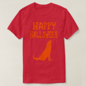 Halloween Wolf Hallow Graveyard Pumpkin Dead Creep Tシャツ (デザイン正面)