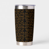 Halloween Words Thermal Tumbler  保温保冷タンブラー (左面)