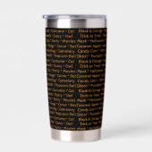 Halloween Words Thermal Tumbler  保温保冷タンブラー (右面)