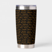 Halloween Words Thermal Tumbler  保温保冷タンブラー (背面)